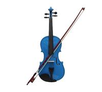 ALFAAL 4/4 Violin Dark Blue Acoustic Violino Basswood Panel Violin With Case Bow Beginner Students Violin Musical Instrument