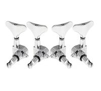 ALFAAL 4 Chrome Sealed Guitar Tuning Pegs Tuners Machine Heads For Bass Guitar 2L+2R