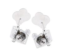 ALFAAL 4 PCS 4R Metal String Tuning Pegs Machine Heads Tuner W/Mounting Screws & Ferrules For Electric Bass