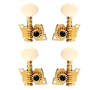 ALFAAL 4 Pieces Replacement Tuning Pegs Tuners For Ukulele DIY Parts Golden 2L2R