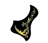 ALFAAL 40/41 Inch Acoustic Guitar Guard Plate Anti-scratch Plate PVC Guitar Sound Hole Sticker Acoustic Guitar Pickguards (Color : 07)