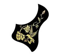 ALFAAL 40/41 Inch Acoustic Guitar Guard Plate Anti-scratch Plate PVC Guitar Sound Hole Sticker Acoustic Guitar Pickguards (Color : 01)