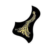 ALFAAL 40/41 Inch Acoustic Guitar Guard Plate Anti-scratch Plate PVC Guitar Sound Hole Sticker Acoustic Guitar Pickguards (Color : 02)