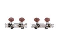ALFAAL 4pcs Guitar String Button Tuning Peg Key Tuners Brown For Ukulele Uke Guitar