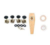 ALFAAL 4Pcs Opened Ukulele Tuning Pegs Tuners Round Cap With Instruments