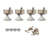 ALFAAL 4Pcs Semi-Closed Electric Bass Tuning Pegs Tuners DIY 2R2L Musical Instrument Parts
