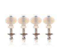 ALFAAL 4pcs White Ukulele Locking String Tuning Pegs Pin Tuners Machines Head Guitar Accessories
