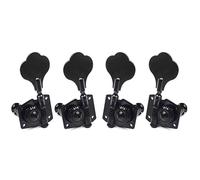 ALFAAL 4R 4L 2R2L Opened Electric Bass Guitar Tuning Pegs Machine Heads Tuners For Bass Chrome Black (Color : Black 2R2L)