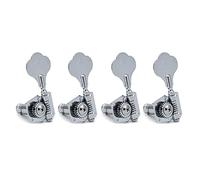 ALFAAL 4R 4L 2R2L Opened Electric Bass Guitar Tuning Pegs Machine Heads Tuners For Bass Chrome Black (Color : Chrome 4L)