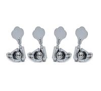 ALFAAL 4R 4L 2R2L Opened Electric Bass Guitar Tuning Pegs Machine Heads Tuners For Bass Chrome Black (Color : Chrome 2R2L)