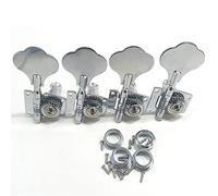 ALFAAL 4R Opened Electric Bass Guitar Tuning Pegs Machine Heads Tuners For Bass Chrome Bass Guitar Accessories