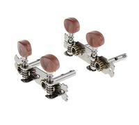 ALFAAL 4x Guitar Tuning Pegs Keys Machine Heads Tuners Brown For Ukulele Guitar