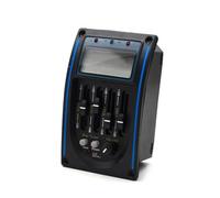 ALFAAL 5 Bands Acoustic Guitar Pickup EQ Preamp LCD Tuner Piezo Pickup Equalizer System Blue Color (Color : 4 Bands)