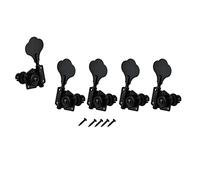 ALFAAL 5Pcs Guitar Accessory Vintage Open Bass Guitar Tuning Keys Pegs Machine Heads Tuners 1L4R For 5 Strings Bass
