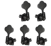 ALFAAL 5Pcs Guitar Accessory Vintage Open Bass Guitar Tuning Keys Pegs Machine Heads Tuners For 5 Strings Bass (Color : Black 2L3R)