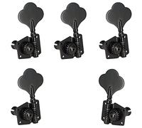 ALFAAL 5Pcs Guitar Accessory Vintage Open Bass Guitar Tuning Keys Pegs Machine Heads Tuners For 5 Strings Bass (Color : Black 4L1R)