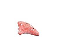 ALFAAL 6 Hole AC Key Ocarina Instrument Porcelain Flute Six Hole Sound Suitable For Beginners And Students Ocarina Instrument (Color : Pink)
