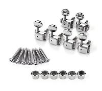 ALFAAL 6 In-Line Semi-Closed Guitar Tuning Pegs Machines Heads Set for ST Tele Electric Guitar