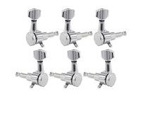 ALFAAL 6 Pcs Electric Guitar Tuning Peg Locking Tuners Chrome Plated Guitars Accessories (Color : 3 Left 3 Right)
