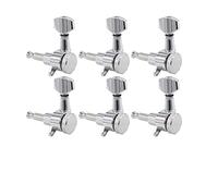 ALFAAL 6 Pcs Electric Guitar Tuning Peg Locking Tuners Chrome Plated Guitars Accessories (Color : 6 Left)