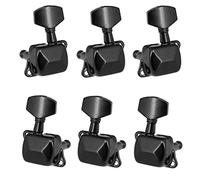 ALFAAL 6 PCS Guitar String Tuning Pegs Tuner Semi-closed Tuner Machine Heads For Electric Guitar Folk Acoustic (Color : Black 3L and 3R)