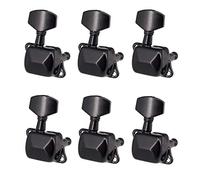 ALFAAL 6 PCS Guitar String Tuning Pegs Tuner Semi-closed Tuner Machine Heads For Electric Guitar Folk Acoustic (Color : Black 6Right)