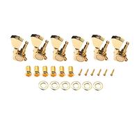 ALFAAL 6 Pcs Guitar Tuning Pegs Keys Tuners Machine Heads 3R3L For LP Electric Guitars Gold