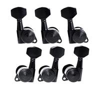 ALFAAL 6 Pcs Guitar Tuning Pegs Tuners Machine Heads with Lock Black Locking Tuning Keys for Electric Acoustic Guitar (Color : 3R3L)