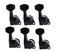 ALFAAL 6 Pcs Guitar Tuning Pegs Tuners Machine Heads with Lock Black Locking Tuning Keys for Electric Acoustic Guitar (Color : 6R)