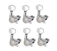 ALFAAL 6 Pcs Guitar Tuning Pegs Tuners Machine Heads With Lock Chrome Locking Tuning Keys For Electric Acoustic Guitar (Color : 6R)
