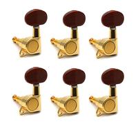 ALFAAL 6 Pcs Locked String Tuning Pegs Key Tuners Machine Heads For Acoustic Electric Guitar Lock Guitar Accessories (Color : 6 left)