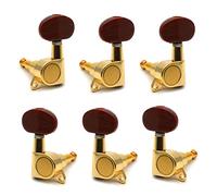 ALFAAL 6 Pcs Locked String Tuning Pegs Key Tuners Machine Heads For Acoustic Electric Guitar Lock Guitar Accessories (Color : 3right 3left)
