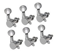 ALFAAL 6 Pcs Right Hand Locking Guitar Tuners Tuning Pegs Machine Heads For Electric Guitar Chrome