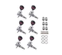 ALFAAL 6 Pieces Guitar Lock Tuners 6R Guitar String Tuning Pegs Machine Head Tuners For Electric Or Acoustic Guitar