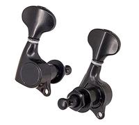 ALFAAL 6 Pieces Sealed-gear Acoustic Guitar Tuning Pegs Tuners Machine Heads (Color : Black)