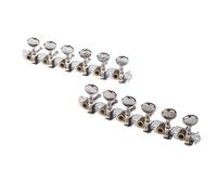 ALFAAL 6L 6R Tuning Pegs Tuners Machine Heads For 12 String Acoustic Guitar Silver