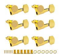 ALFAAL 6L Acoustic Guitar Tuning Pegs Mechine Heads Tuners For Electric/Acoustic Guitar Tuning Pegs DIY Left Hand Guitar