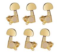 ALFAAL 6pcs (3L3R) Closed Guitar Tuning Pegs String Tuners Machine Heads Knobs Tuning Keys For Folk Acoustic/Electric Guitar (Color : 4)