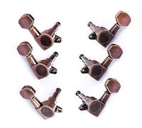 ALFAAL 6pcs 3L3R Electric Acoustic Guitar String Tuning Pegs Tuners Machine Head For Vintage Style Guitar Accessories