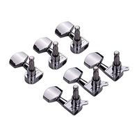 ALFAAL 6pcs 3L3R Full Closed Guitar String Tuner Pegs Tuning Machine Head For Folk Guitar Acoustic Guitars Accessorie