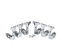 ALFAAL 6pcs 3L3R Sealed Bass Tuners Tuning Pegs Keys Machine Heads Chrome For 5/6 String Bass