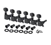 ALFAAL 6PCS 6R Electric Guitar String Tuning Machine Heads Tuners Keys Pegs Black Guitar Parts