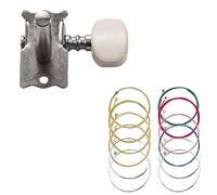 ALFAAL 6Pcs Acoustic Guitar String Tuning Peg Tuner Machine Head & 2 Sets Of 6 Guitar Strings Replacement Steel String