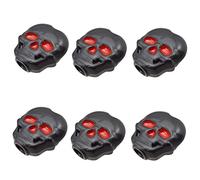 ALFAAL 6Pcs Classical Guitar Locked Button Tuning Pegs Keys Tuners Head Skull Shape (Color : Black)