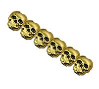 ALFAAL 6Pcs Classical Guitar Locked Button Tuning Pegs Keys Tuners Head Skull Shape (Color : Golden)
