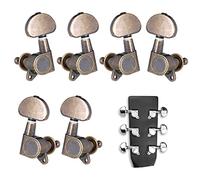 ALFAAL 6pcs Closed Guitar Tuning Pegs String Tuners Machine Heads Knobs Tuning Keys For Folk Acoustic/Electric Guitar (Color : Bronze)