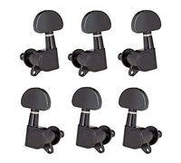 ALFAAL 6pcs Closed Guitar Tuning Pegs String Tuners Machine Heads Knobs Tuning Keys For Folk Acoustic/Electric Guitar (Color : Black)
