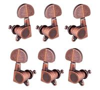 ALFAAL 6pcs Closed Guitar Tuning Pegs String Tuners Machine Heads Knobs Tuning Keys For Folk Acoustic/Electric Guitar (Color : Crimson Copper)