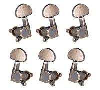 ALFAAL 6pcs Closed Guitar Tuning Pegs String Tuners Machine Heads Knobs Tuning Keys For Folk Acoustic/Electric Guitar (Color : Bronze)