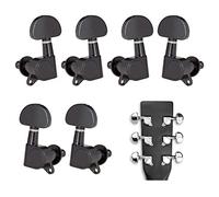 ALFAAL 6pcs Closed Guitar Tuning Pegs String Tuners Machine Heads Knobs Tuning Keys For Folk Acoustic/Electric Guitar (Color : Black)